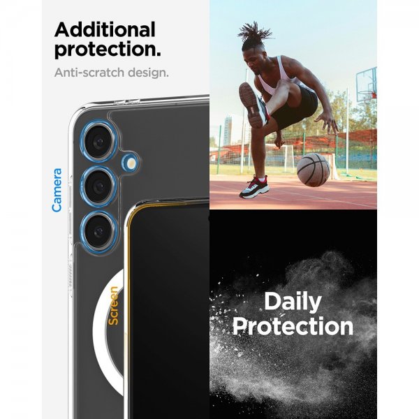 Spigen Samsung Galaxy S24 FE Cover Ultra Hybrid MagFit Hvid