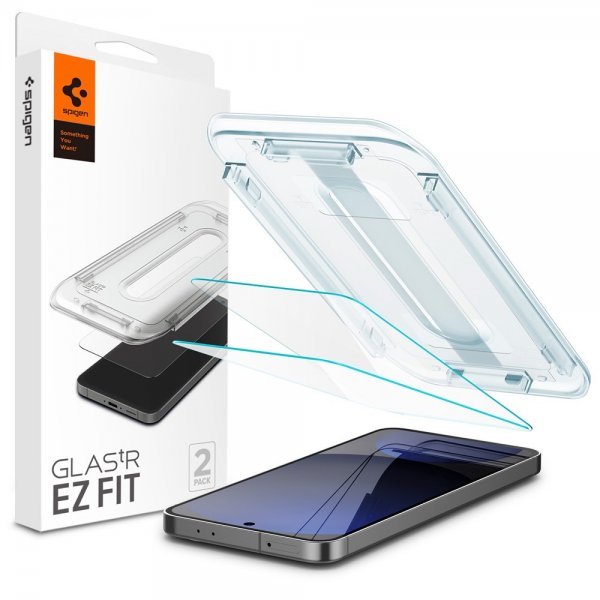Spigen Samsung Galaxy S24 FE Skærmbeskyttelse GLAS.tR EZ Fit 2-pak