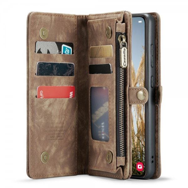 CaseMe Samsung Galaxy S24 Cover 008 Series Aftageligt Cover Brun