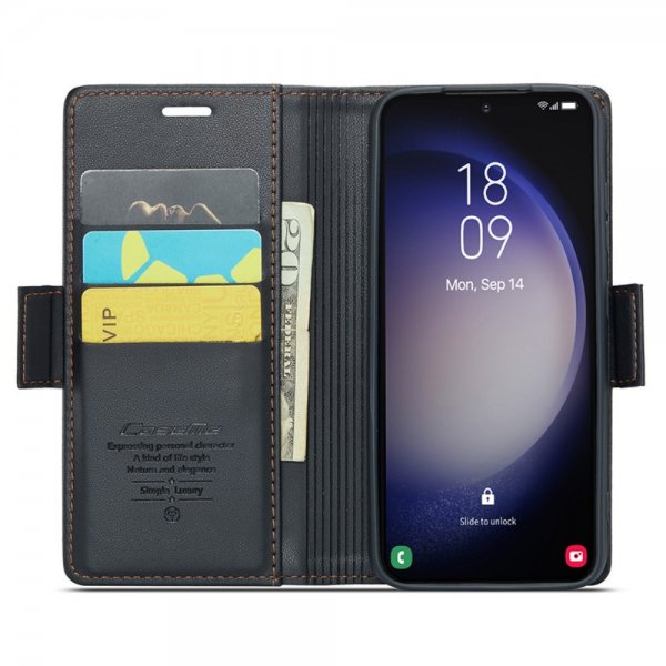 CaseMe Samsung Galaxy S24 Etui 023-serien Sort