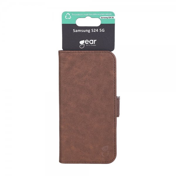 Gear Samsung Galaxy S24 Etui 3 Kortlommer Brun