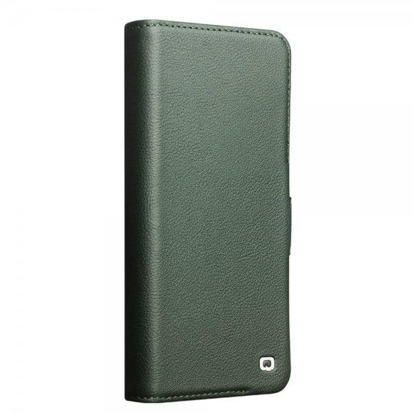 Qialino Samsung Galaxy S24 Etui Ægte Læder Grøn