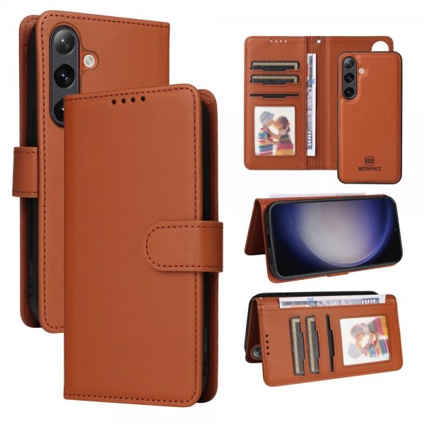 Betopnice Samsung Galaxy S24 Etui med Aftageligt Cover 005 Brun