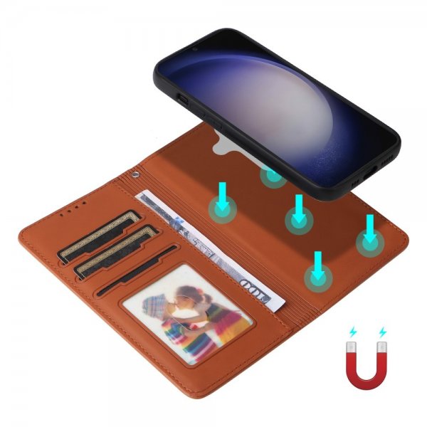 Betopnice Samsung Galaxy S24 Etui med Aftageligt Cover 005 Brun