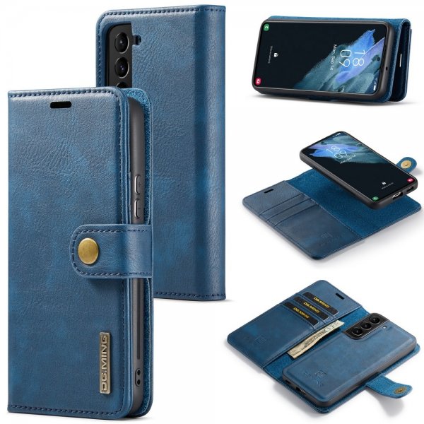 Dg.Ming Samsung Galaxy S24 Etui med Aftagelig Skal Blå