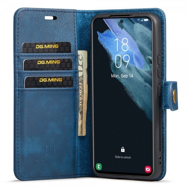 Dg.Ming Samsung Galaxy S24 Etui med Aftagelig Skal Blå