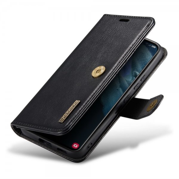 Dg.Ming Samsung Galaxy S24 Etui med Aftageligt Cover Sort