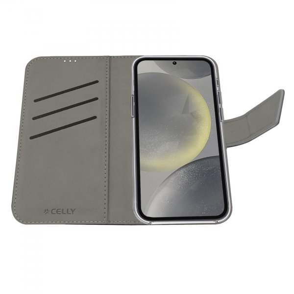 Celly Samsung Galaxy S24 Etui Wally Wallet Case Sort