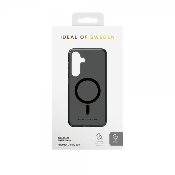 Ideal of Sweden Samsung Galaxy S24/Galaxy S25 Cover Clear Case MagSafe Tinted Black