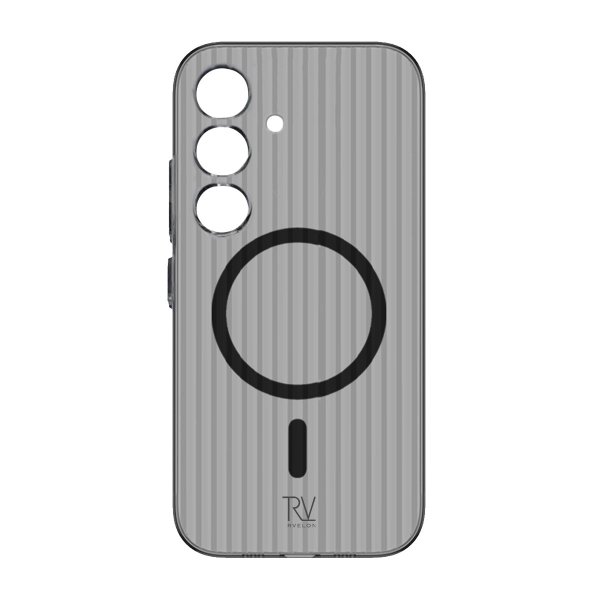 Rvelon Samsung Galaxy S24 Cover Riflet MagSafe Grå