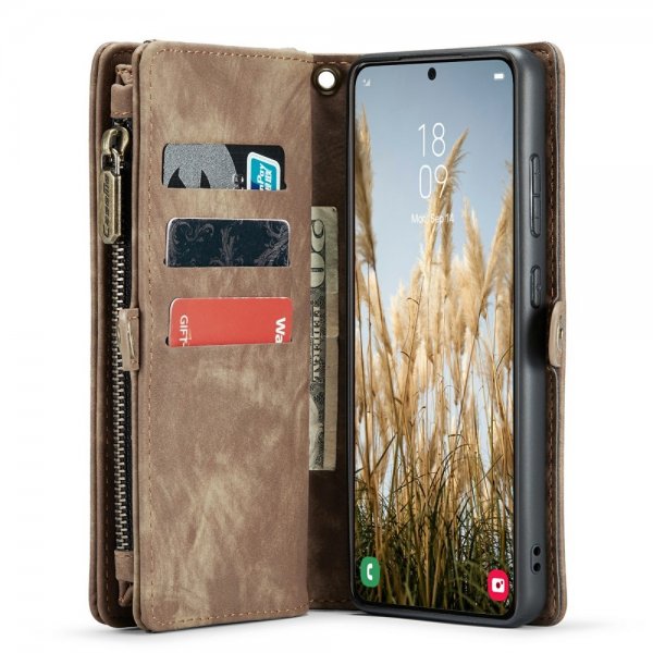 CaseMe Samsung Galaxy S24 Plus Etui 008 Series Aftageligt Cover Brun
