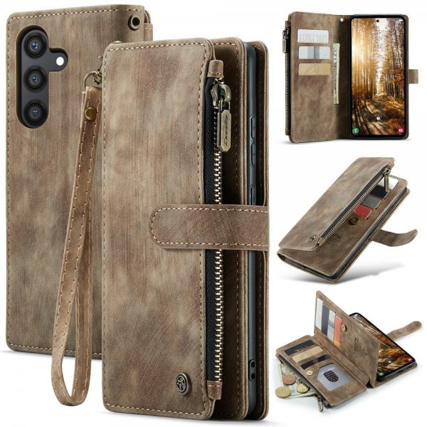 CaseMe Samsung Galaxy S24 Plus Cover C30 Series Brun