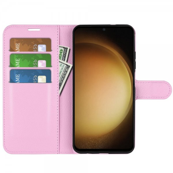 Samsung Galaxy S24 Plus Cover Litchi Pink