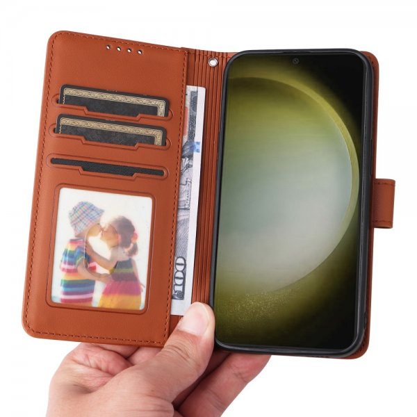 Betopnice Samsung Galaxy S24 Plus Cover med Aftageligt Cover 005 Brun