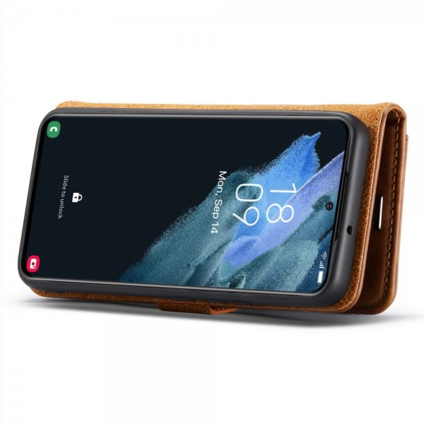 Dg.Ming Samsung Galaxy S24 Plus Cover med Aftageligt Cover Brun