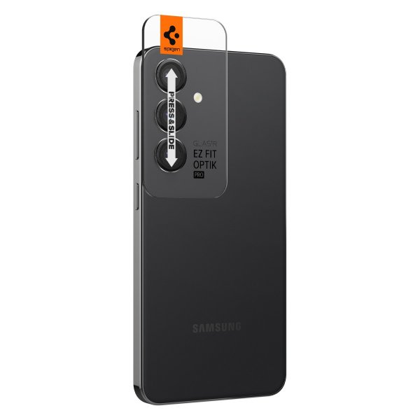 Spigen Samsung Galaxy S24 Plus Kamera Beskyttelse GLAS.tR EZ Fit Optik Pro 2-pak Sort