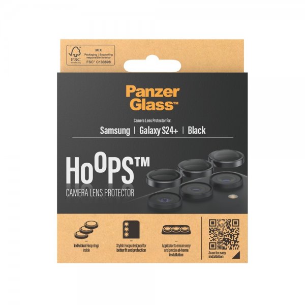 PanzerGlass Samsung Galaxy S24 Plus Kamerabeskyttelse Hoops Sort