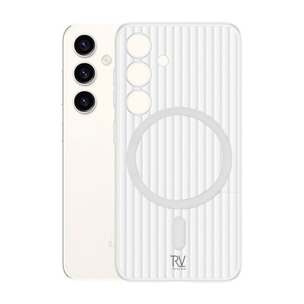 Rvelon Samsung Galaxy S24 Plus Cover Riflet MagSafe Hvid