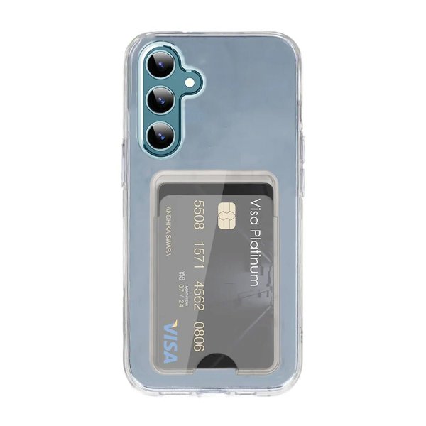 Rvelon Samsung Galaxy S24 Plus Cover Kortholder Gennemsigtig