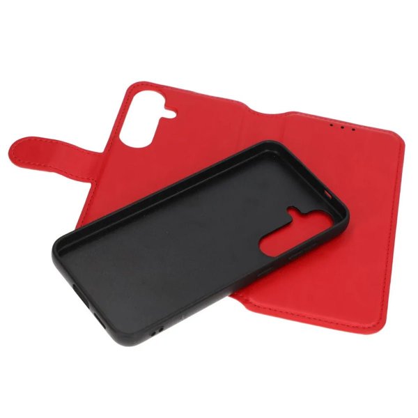 Rvelon Samsung Galaxy S24 Plus Cover Magnetisk Aftageligt Cover Rød