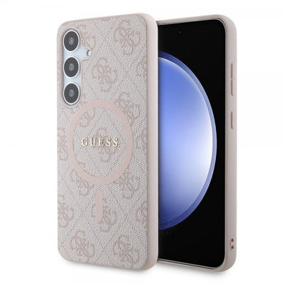 Guess Samsung Galaxy S24 Plus Cover 4G Pattern MagSafe Pink