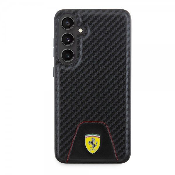 Ferrari Samsung Galaxy S24 Plus Cover Carbon & Stripe Sort