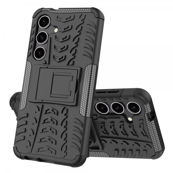 Samsung Galaxy S24 Plus Cover Dækmønster Stativfunktion Sort