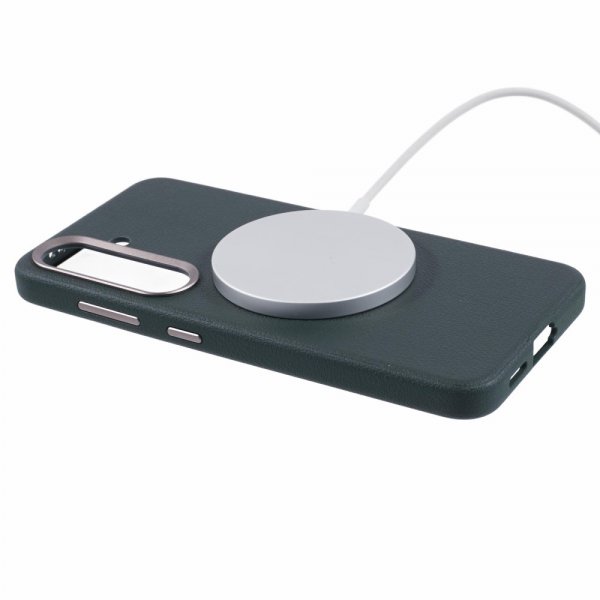 X-Level Samsung Galaxy S24 Plus Cover Lædertekstur MagSafe Grøn