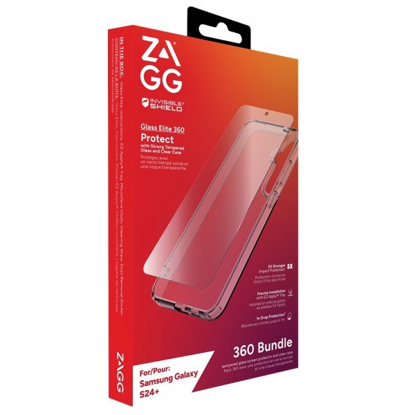 ZAGG InvisibleShield Samsung Galaxy S24 Plus Cover med Skærmbeskyttelse Glass Elite 360