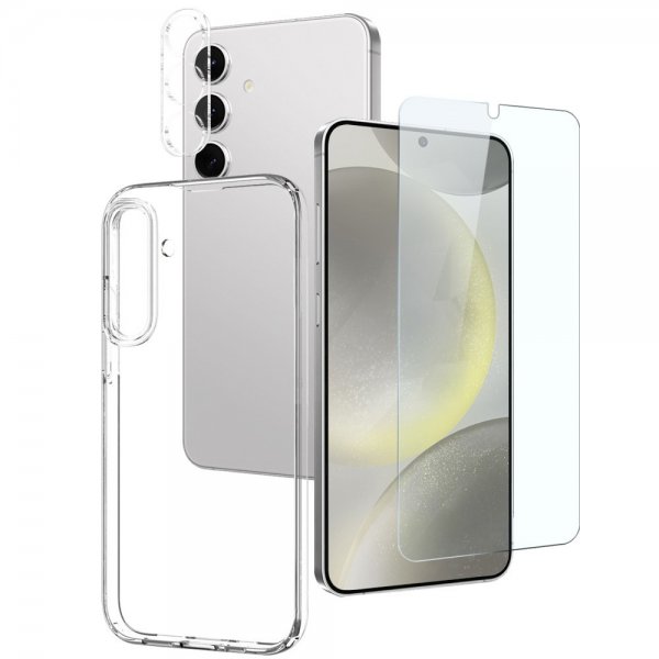 Northjo Samsung Galaxy S24 Plus Cover med Skærmbeskyttelse og Kamerabeskyttelse 3-i-1