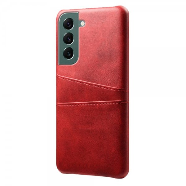 Samsung Galaxy S24 Plus Cover med to Kortlommer Rød