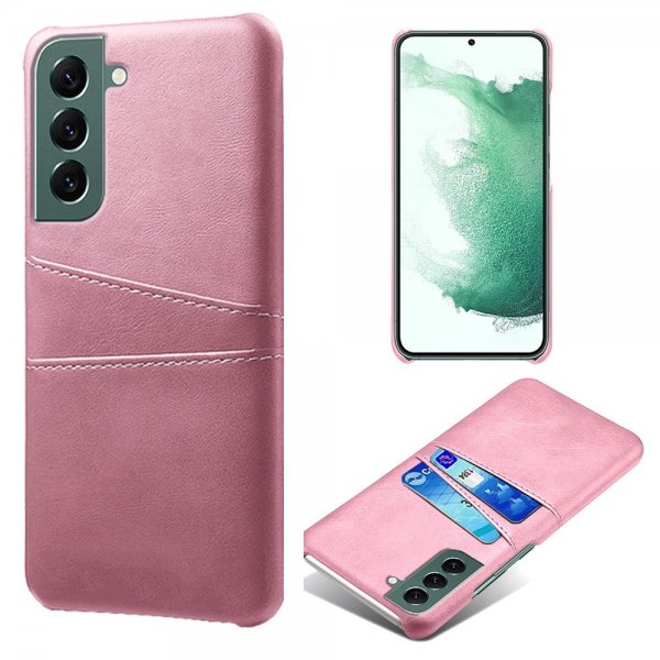 Samsung Galaxy S24 Plus Cover med to Kortlommer Rosaguld