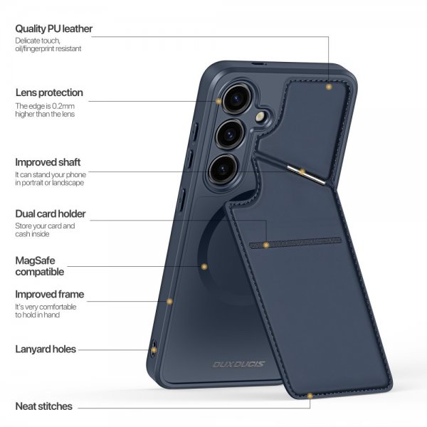 Dux Ducis Samsung Galaxy S24 Plus Cover Rafi II Series MagSafe Blå