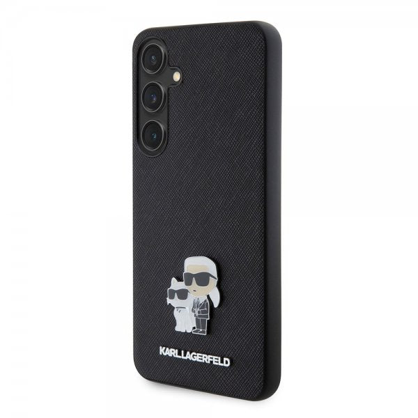 Karl Lagerfeld Samsung Galaxy S24 Plus Cover Saffiano Karl & Choupette Sort
