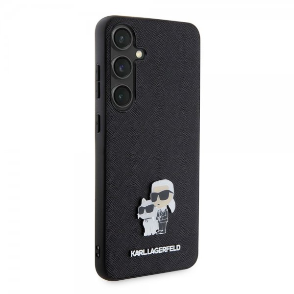Karl Lagerfeld Samsung Galaxy S24 Plus Cover Saffiano Karl & Choupette Sort