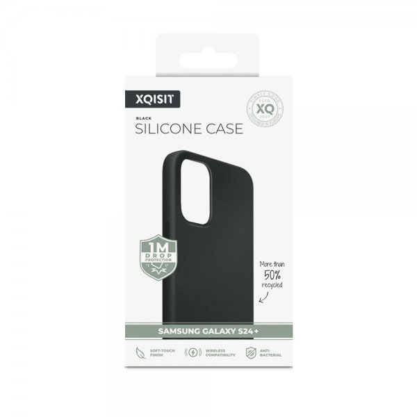 Xqisit Samsung Galaxy S24 Plus Cover Silikone Sort