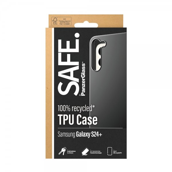 SAFE by PanzerGlass Samsung Galaxy S24 Plus Cover Soft TPU Case Sort