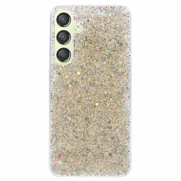 Nordic Covers Samsung Galaxy S24 Plus Cover Sparkle Series Citrine Gold