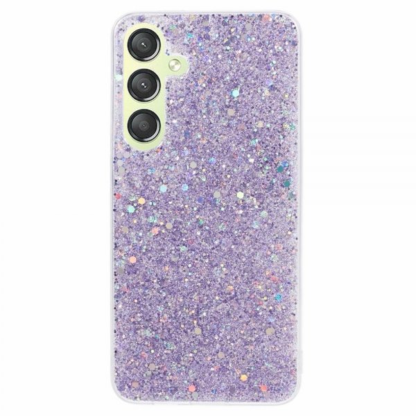 Nordic Covers Samsung Galaxy S24 Plus Cover Sparkle Series Lilac Purple