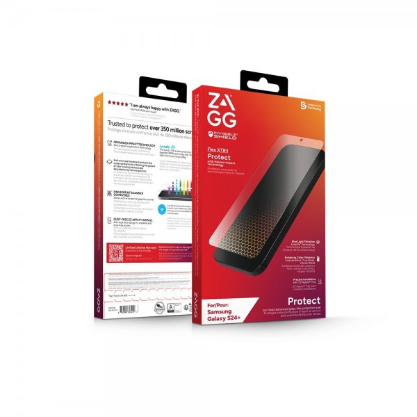 ZAGG InvisibleShield Samsung Galaxy S24 Plus Skærmbeskyttelse Flex XTR3