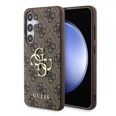Guess Samsung Galaxy S24 Cover 4G Metal Logo Brun
