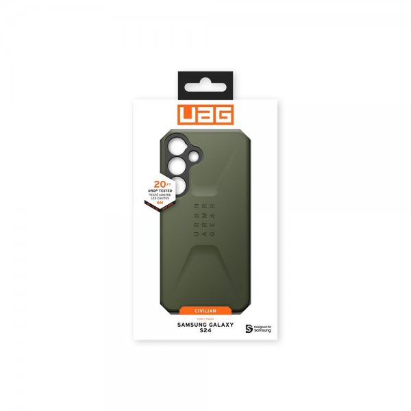 Urban Armor Gear (UAG) Samsung Galaxy S24 Cover Civilian Olive Drab