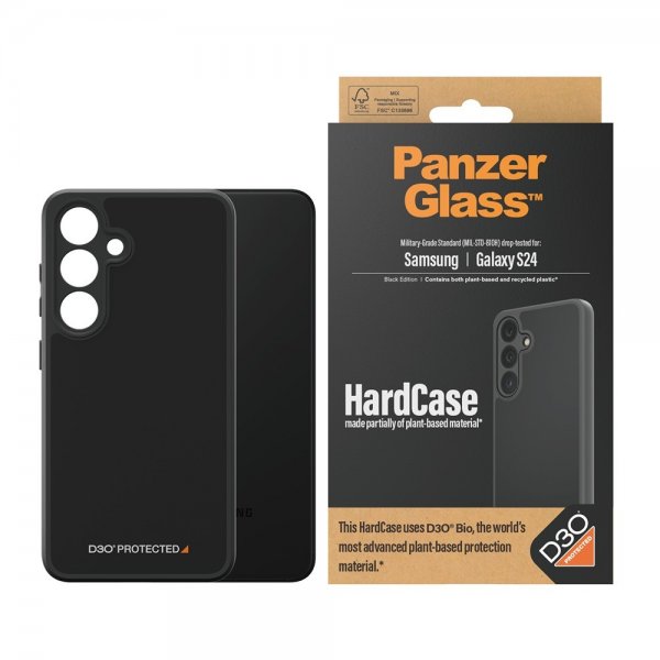 PanzerGlass Samsung Galaxy S24 Cover HardCase D3O Sort