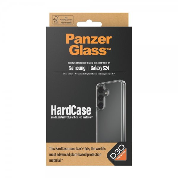 PanzerGlass Samsung Galaxy S24 Cover HardCase D3O Transparent