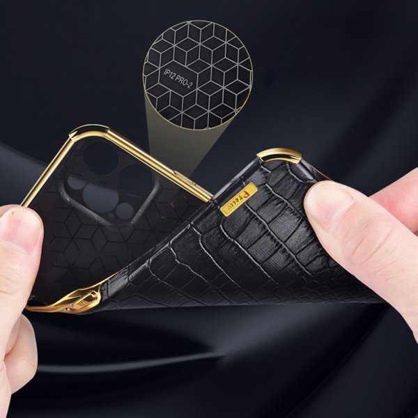 Samsung Galaxy S24 Cover Krokodillemønster Finger Ring Hvid