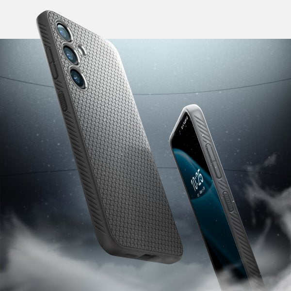 Spigen Samsung Galaxy S24 Cover Liquid Air Marble Grey