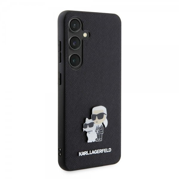Karl Lagerfeld Samsung Galaxy S24 Cover Saffiano Karl & Choupette Sort