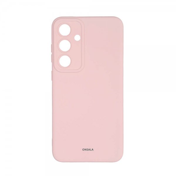 Onsala Samsung Galaxy S24 Cover Silikone Chalk Pink