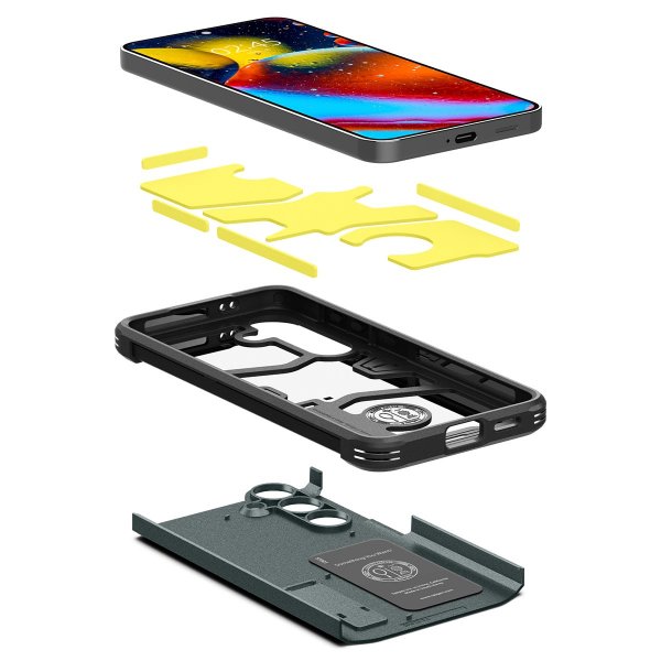 Spigen Samsung Galaxy S24 Cover Tough Armor Abyss Green