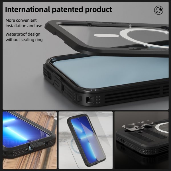 Redpepper Samsung Galaxy S24 Cover Vandtæt IP68 MagSafe Sort